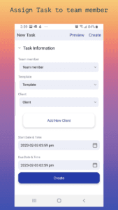 eAuditor Audits & Inspections Assign Task to team member