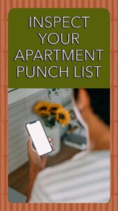 Apartment Inspection Punch list