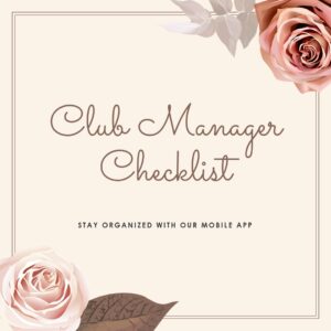 Club Manager Checklist