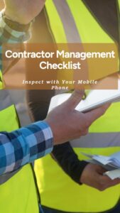 Contractor Management Checklist