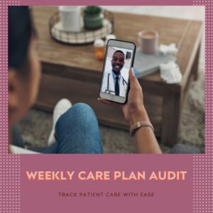 Weekly care plan checklist