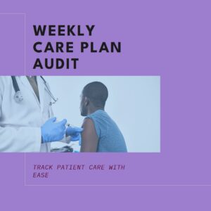 Weekly care plan checklist