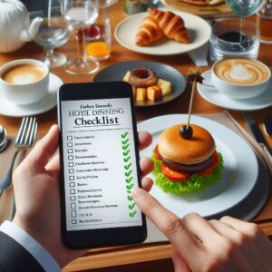 Forbes Standards Hotel Dining Checklist