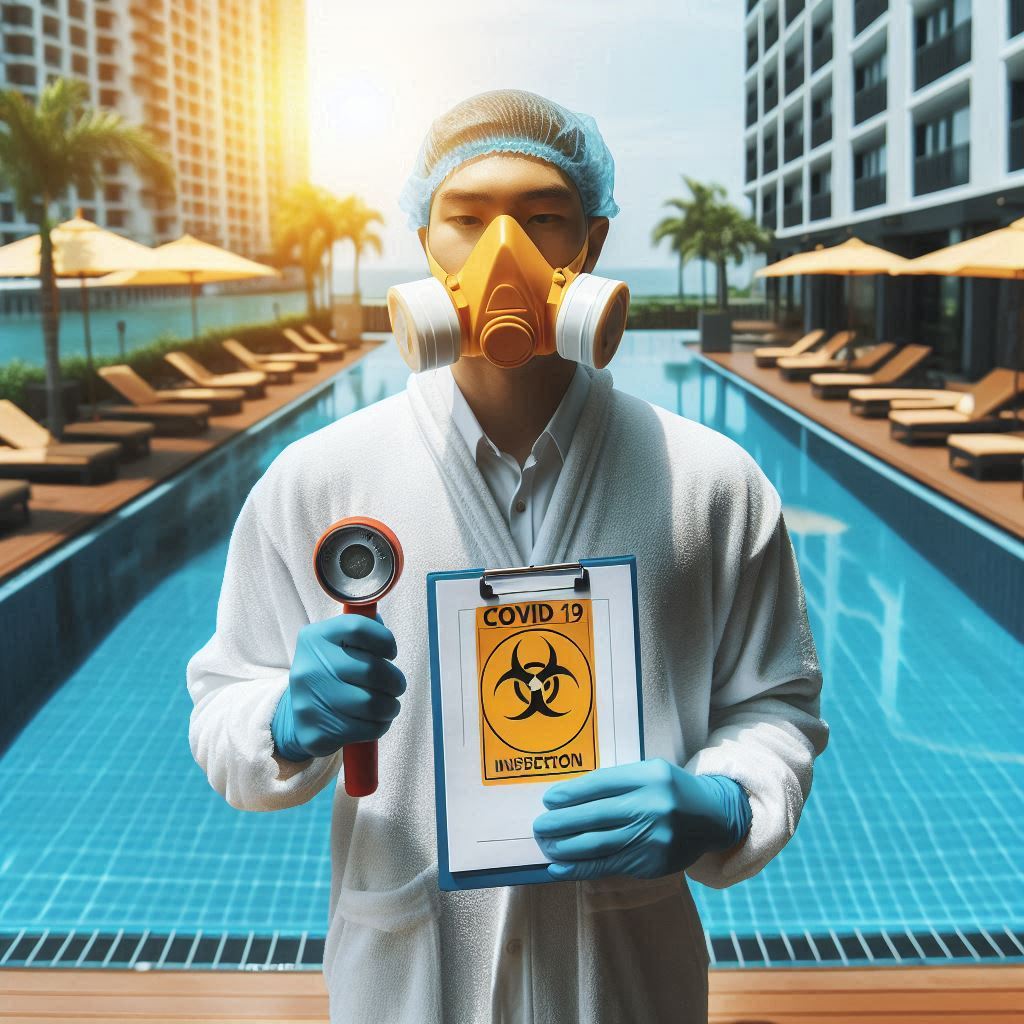 Waiting Pool For Check In Covid-19 Swimming Pool Inspection - eAuditor