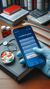 Controlled Drug Book Audit using mobile phone ()