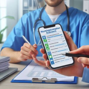 Nursing Documentation Audit checklist using mobile phone ()