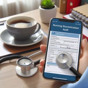 Nursing Documentation Audit checklist using mobile phone