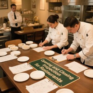 Opening and Closing Checklist for Restaurants