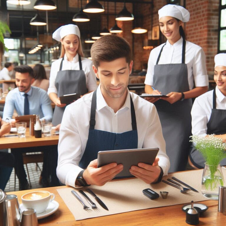 Restaurant Franchise Service Quality Hospitality Audit using tablet