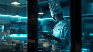 Ghost Kitchen using tablet