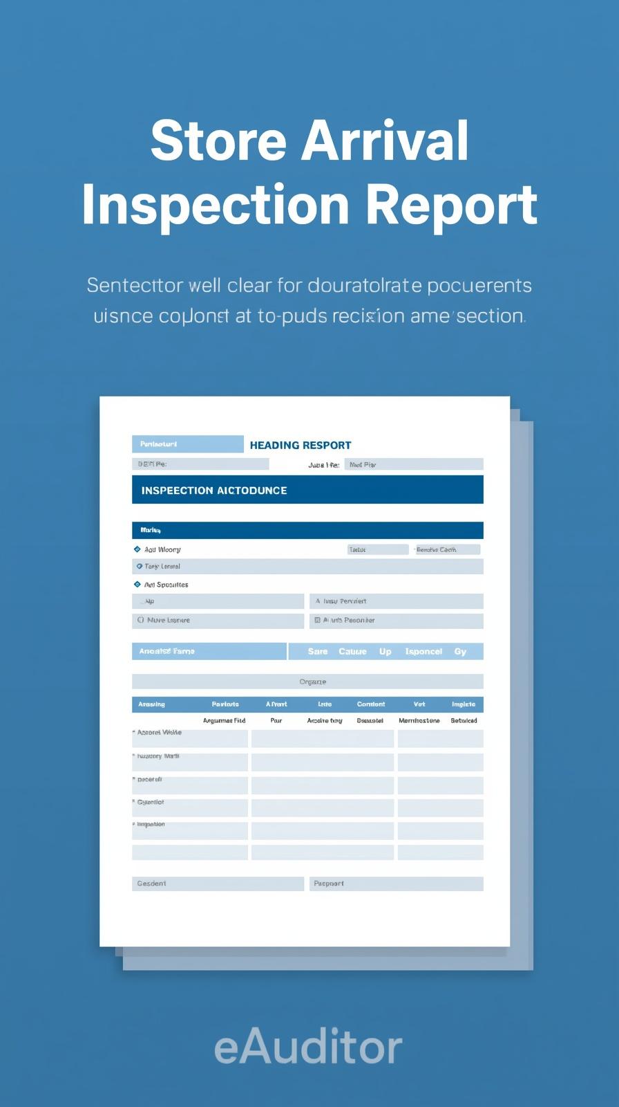 Daily Shop Checks - eAuditor Audits & Inspections